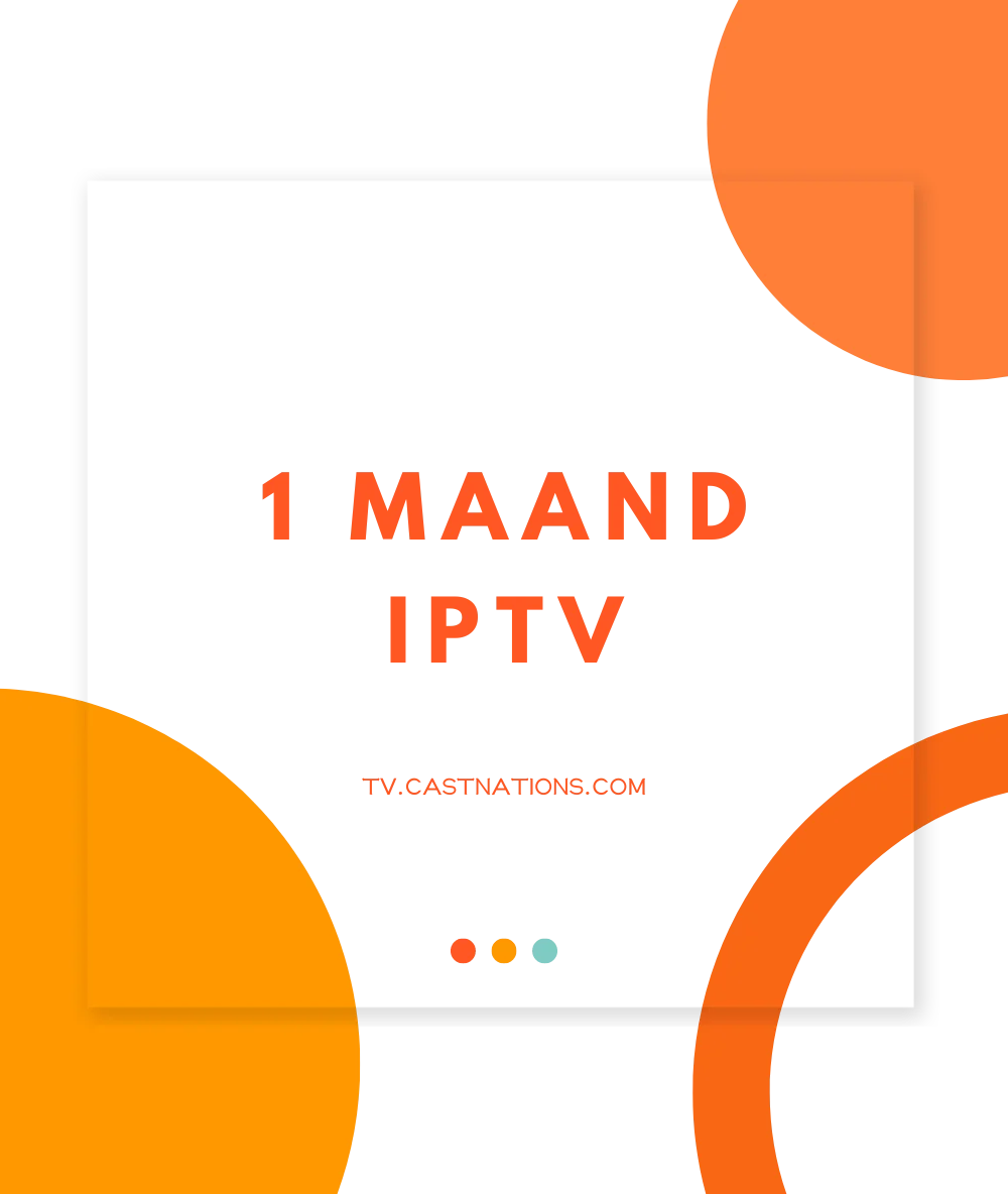1 Month IPTV 1 Month IPTV subscription,1 maad IPTV abonnement